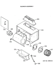 02 - Blower Assembly parts for Ge Microwave JVM72004 from AppliancePartsPros.com