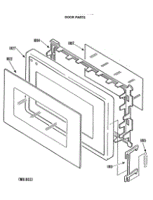 05 - Door Parts parts for Ge Microwave JE63T002 from AppliancePartsPros.com