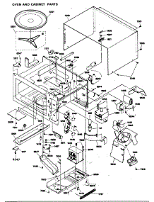 02 - Oven And Cabinet Parts parts for Ge Microwave JE1240GN01 from AppliancePartsPros.com
