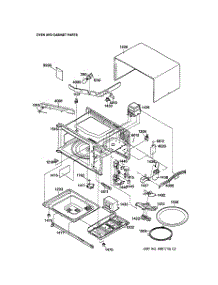 02 - Body Parts parts for Ge Microwave JE1050GA01 from AppliancePartsPros.com