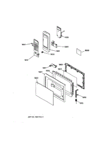 02 - Control Panel & Door Parts parts for Ge Microwave JE835WW03 from AppliancePartsPros.com