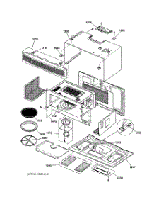 03 - Oven Cavity Parts parts for Ge Microwave SCA1001DSS03 from AppliancePartsPros.com