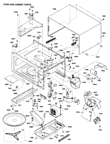02 - Oven And Cabinet Parts parts for Ge Microwave JE1250GV01 from AppliancePartsPros.com