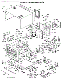 02 - Microwave Oven parts for Ge Microwave JET340001 from AppliancePartsPros.com