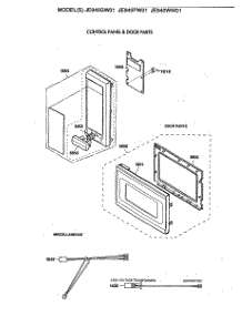 02 - Control Panel & Door Parts parts for Ge Microwave JE940WW01 from AppliancePartsPros.com