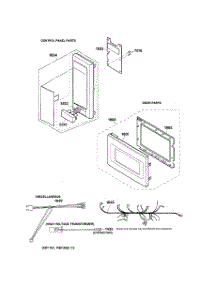 02 - Control Panel & Door Parts parts for Ge Microwave JES933WW02 from AppliancePartsPros.com