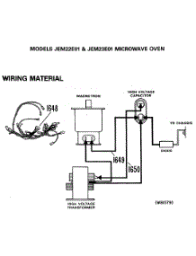 02 - Microwave Oven parts for Ge Microwave JEM22E01 from AppliancePartsPros.com