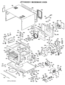 02 - Microwave Oven parts for Ge Microwave JET3400D1 from AppliancePartsPros.com
