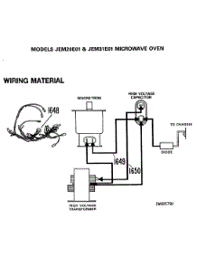 02 - Microwave Oven parts for Ge Microwave JEM20E01 from AppliancePartsPros.com