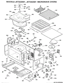 02 - Microwave Ovens parts for Ge Microwave JET322001 from AppliancePartsPros.com