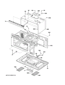 03 - Oven Cavity Parts parts for Ge Microwave PSA2200RBB03 from AppliancePartsPros.com