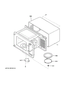 03 - Oven Cavity Parts parts for Ge Microwave JE740DR1BB from AppliancePartsPros.com