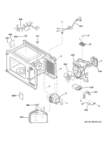 05 - Interior Parts (1) parts for Ge Microwave JE740DR1WW from AppliancePartsPros.com