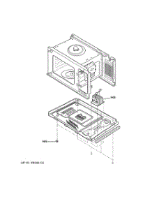 06 - Interior Parts (2) parts for Ge Microwave JE740DR1BB from AppliancePartsPros.com