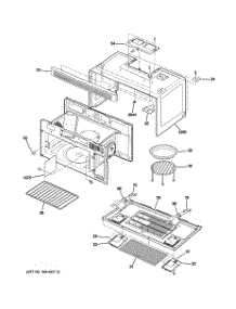 03 - Oven Cavity Parts parts for Ge Microwave JVM1665SN2SS from AppliancePartsPros.com