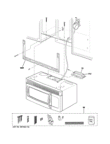 07 - Installation Parts parts for Ge Microwave JVM1540SM3SS from AppliancePartsPros.com