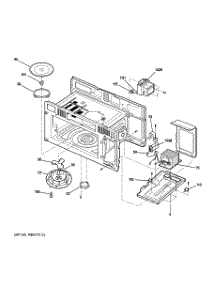05 - Interior Parts (1) parts for Ge Microwave JVM1653SH06 from AppliancePartsPros.com