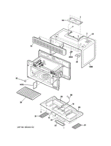 03 - Oven Cavity Parts parts for Ge Microwave JVM1653BH06 from AppliancePartsPros.com