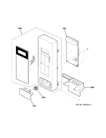 02 - Control Parts parts for Ge Microwave JES1651SJ02 from AppliancePartsPros.com