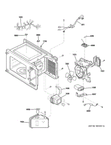 05 - Interior Parts (1) parts for Ge Microwave JES1656SJ02 from AppliancePartsPros.com