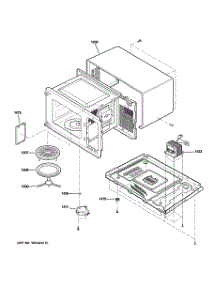 03 - Oven Cavity & Base Plate Parts parts for Ge Microwave JES1039BJ02 from AppliancePartsPros.com