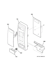 02 - Controller parts for Ge Microwave JE740WK01 from AppliancePartsPros.com