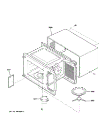 03 - Oven Cavity Parts parts for Ge Microwave JES1656SJ01 from AppliancePartsPros.com