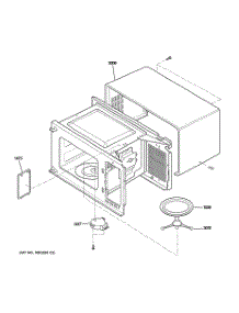 03 - Oven Cavity parts for Ge Microwave JES1651SJ01 from AppliancePartsPros.com
