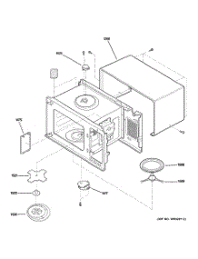03 - Oven Cavity parts for Ge Microwave JE1860BH02 from AppliancePartsPros.com