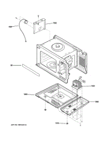 06 - Interior Parts (2) parts for Ge Microwave JE1860SH03 from AppliancePartsPros.com