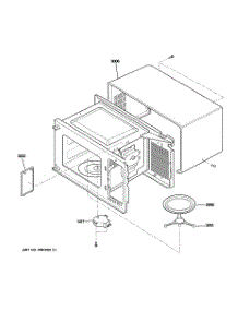 03 - Oven Cavity parts for Ge Microwave JES1656BH02 from AppliancePartsPros.com
