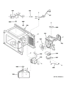 05 - Interior Parts (1) parts for Ge Microwave JES1656BH02 from AppliancePartsPros.com