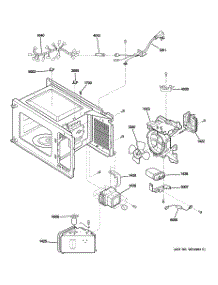 05 - Interior Parts (1) parts for Ge Microwave JES1656BH001 from AppliancePartsPros.com