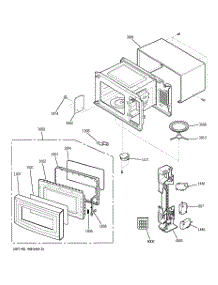 02 - Oven, Door & Latch Board Parts parts for Ge Microwave JE1440BF001 from AppliancePartsPros.com
