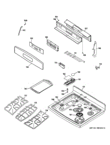 02 - Control Panel & Cooktop parts for Ge Range PGB980SET1SS from AppliancePartsPros.com