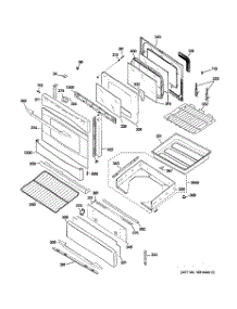 04 - Door & Drawer Parts parts for Ge Range PGB980SET1SS from AppliancePartsPros.com