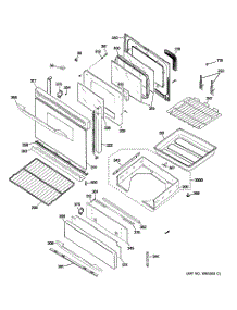 04 - Door & Drawer Parts parts for Ge Range P2B930DET1CC from AppliancePartsPros.com