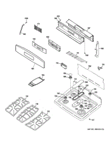 02 - Control Panel & Cooktop parts for Ge Range P2B930SET1SS from AppliancePartsPros.com