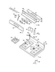 02 - Control Panel & Cooktop parts for Ge Range JGBP28MEMABS from AppliancePartsPros.com