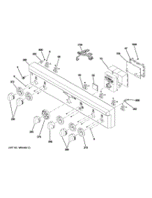 02 - Control Panel parts for Ge Range ZDP364LDP3SS from AppliancePartsPros.com