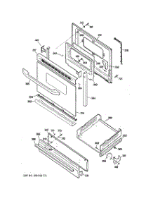 04 - Door & Drawer Parts parts for Ge Range JGBS19DEN7WW from AppliancePartsPros.com