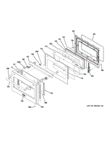 06 - Door Assembly parts for Ge Range ZDP366NP1SS from AppliancePartsPros.com