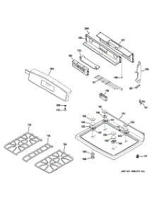 02 - Control Panel & Cooktop parts for Ge Range JGB928SEK2SS from AppliancePartsPros.com