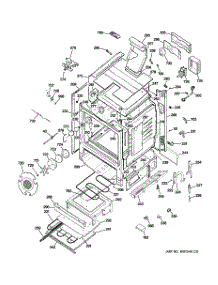 03 - Body Parts parts for Ge Range JGB928BEK3BB from AppliancePartsPros.com