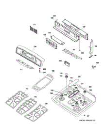 02 - Control Panel & Cooktop parts for Ge Range JGB918WEK7WW from AppliancePartsPros.com