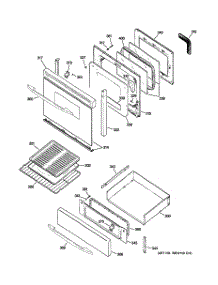 04 - Door & Drawer Parts parts for Ge Range JGB916SEL3SS from AppliancePartsPros.com