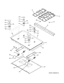 02 - Cooktop parts for Ge Range J2S968KH6CC from AppliancePartsPros.com
