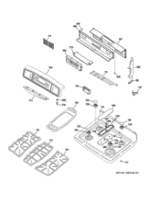 02 - Control Panel & Cooktop parts for Ge Range JGB916BEK7BB from AppliancePartsPros.com