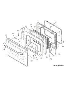 04 - Door parts for Ge Range J2C968BEK3BB from AppliancePartsPros.com