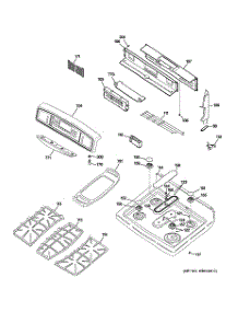 02 - Control Panel & Cooktop parts for Ge Range JGB916WEK1WW from AppliancePartsPros.com